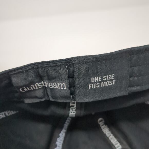 Gulfstream G600 Slideback Baseball Cap Black One Size Adjustable Embroidered - Picture 10 of 11